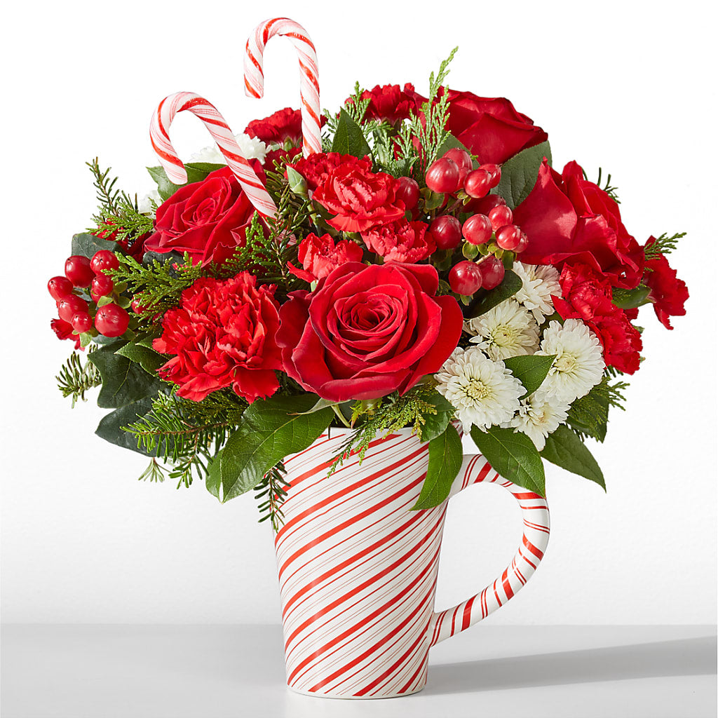 Peppermint Swirl Mug – YOLE'S FLOWERS, New Orleans LA