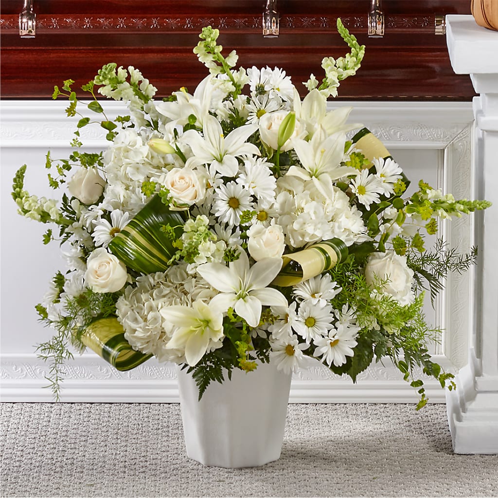 Thoughts of Tranquility Floor Basket – YOLE'S FLOWERS, New Orleans LA