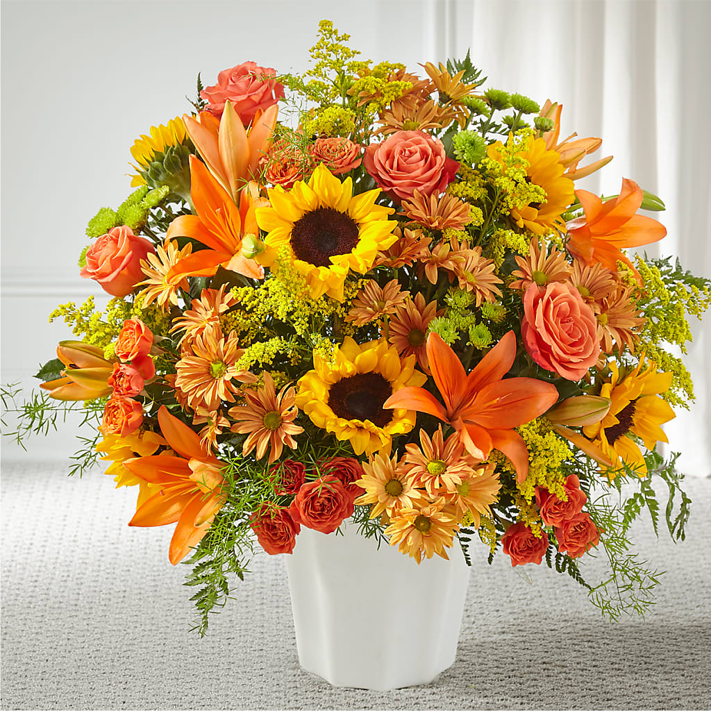 Harvest Thoughts Floor Basket – YOLE'S FLOWERS, New Orleans LA