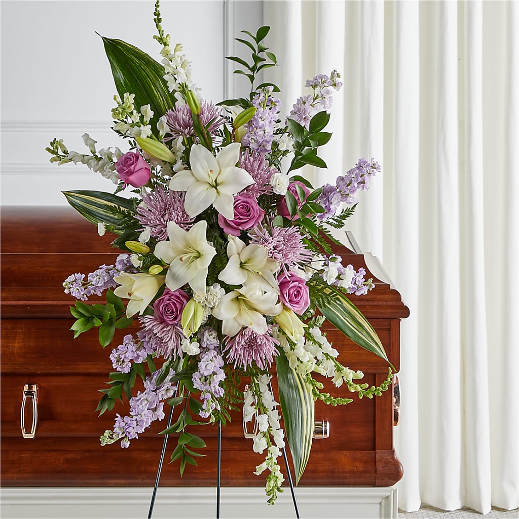 Grateful Hearts Standing Spray – YOLE'S FLOWERS, New Orleans LA
