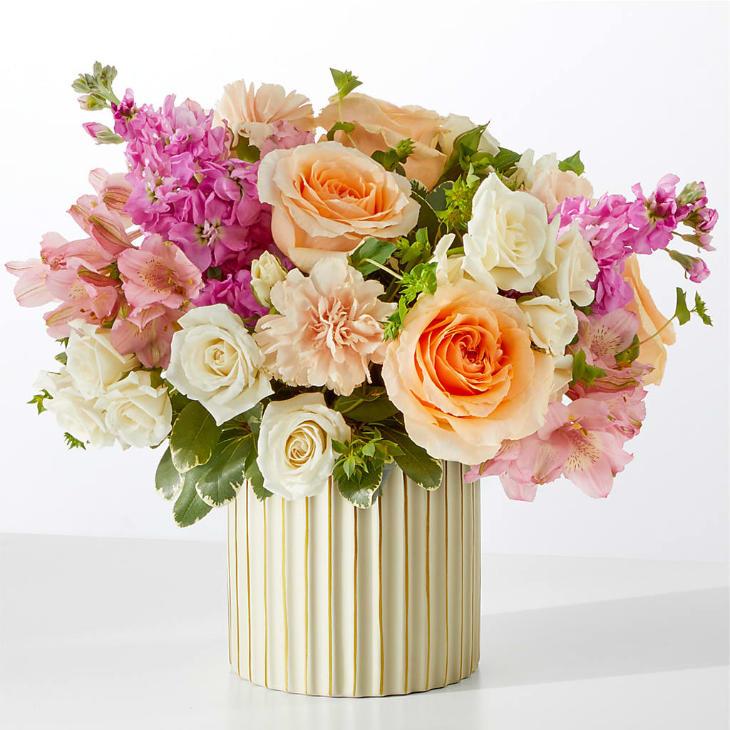 Paradise Bouquet with Ivory Vase – YOLE'S FLOWERS, New Orleans LA