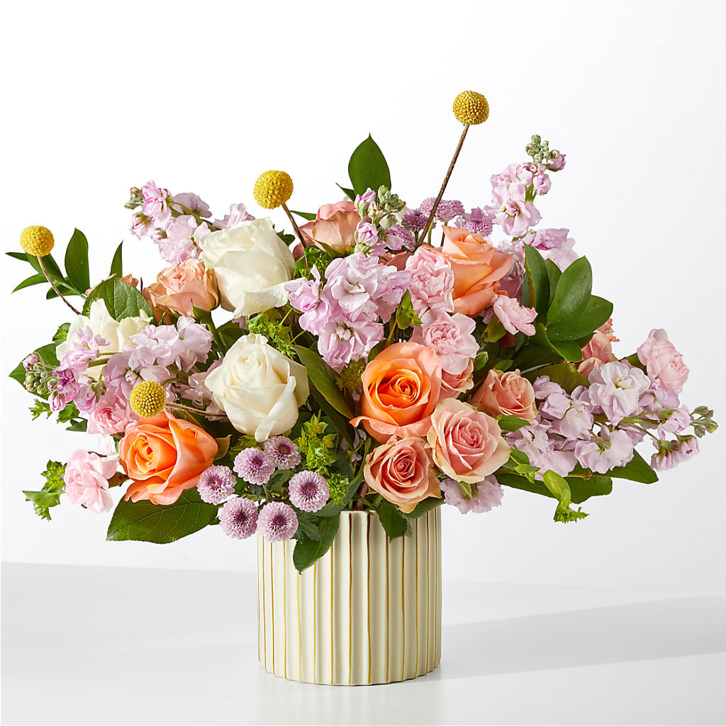 French Market Bouquet with Ivory Vase – YOLE'S FLOWERS, New Orleans LA