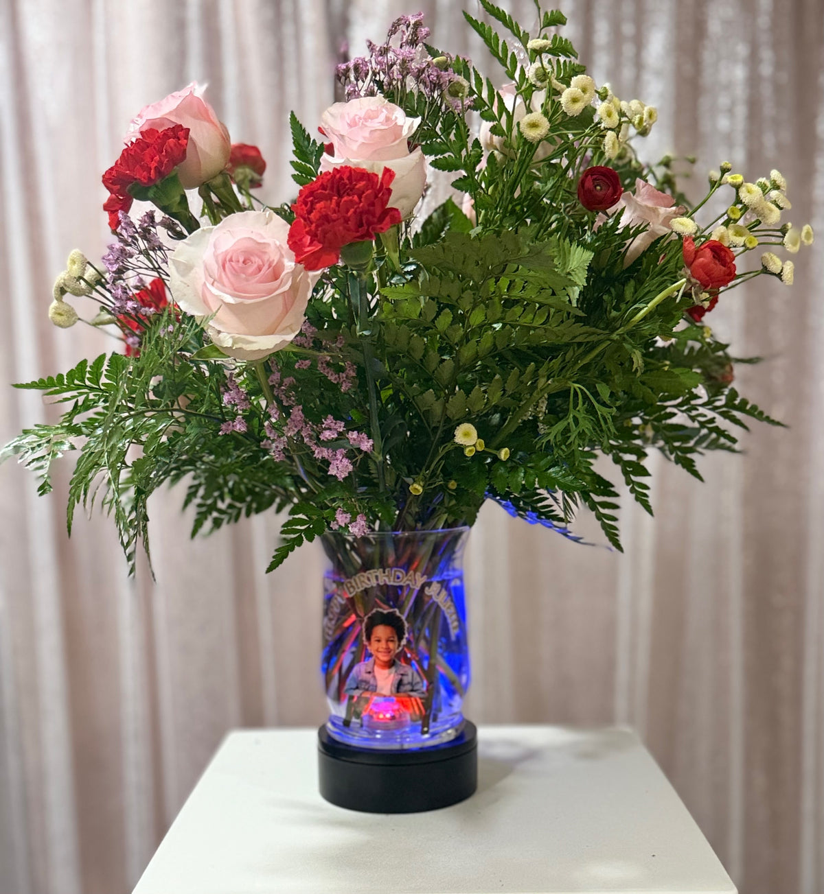 The Glow portrait birthday bouquet  – YOLE'S FLOWERS, New Orleans LA