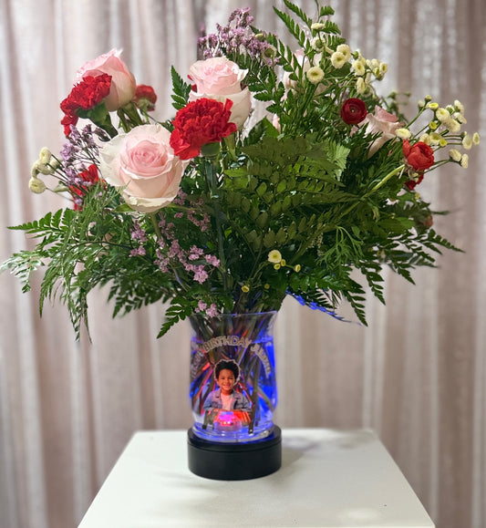 The Glow portrait birthday bouquet  – YOLE'S FLOWERS, New Orleans LA