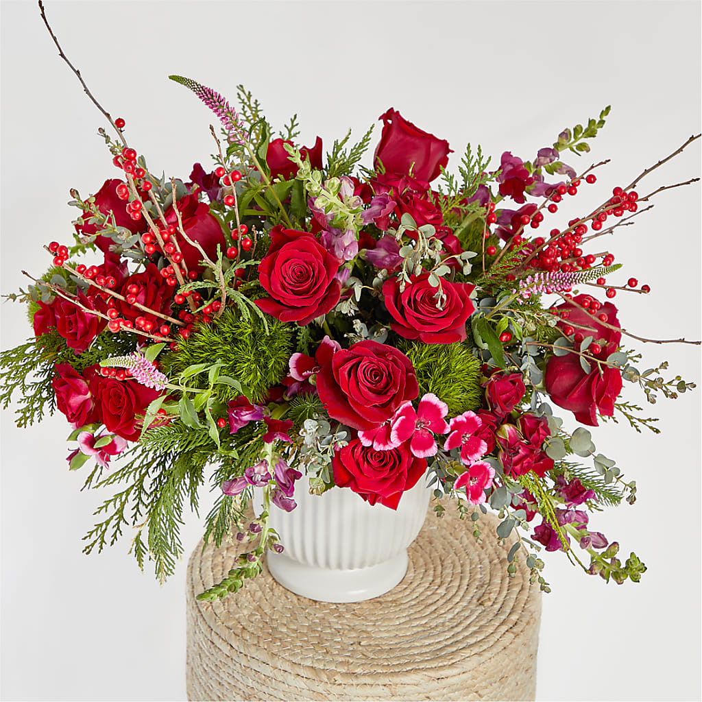 Big Red Bow Bouquet – YOLE'S FLOWERS, New Orleans LA