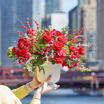 Big Red Bow Bouquet – YOLE'S FLOWERS, New Orleans LA