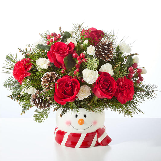 Jolly Snowman Bouquet – YOLE'S FLOWERS, New Orleans LA