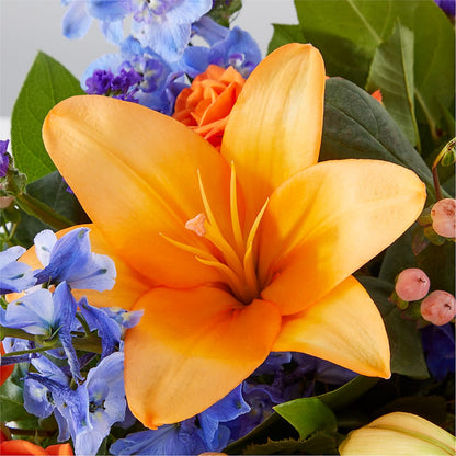 Radiant Citrus Box Bouquet – YOLE'S FLOWERS, New Orleans LA
