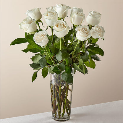 Long Stem White Rose Bouquet – YOLE'S FLOWERS, New Orleans LA
