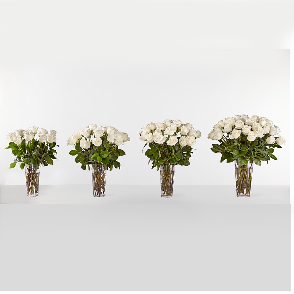Long Stem White Rose Bouquet – YOLE'S FLOWERS, New Orleans LA