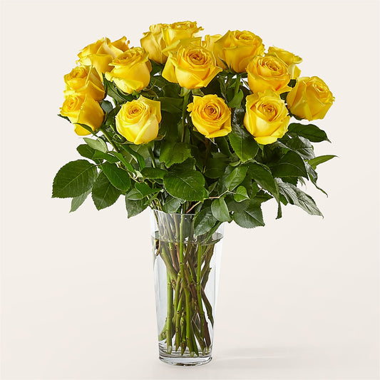 Long Stem Yellow Rose Bouquet – YOLE'S FLOWERS, New Orleans LA