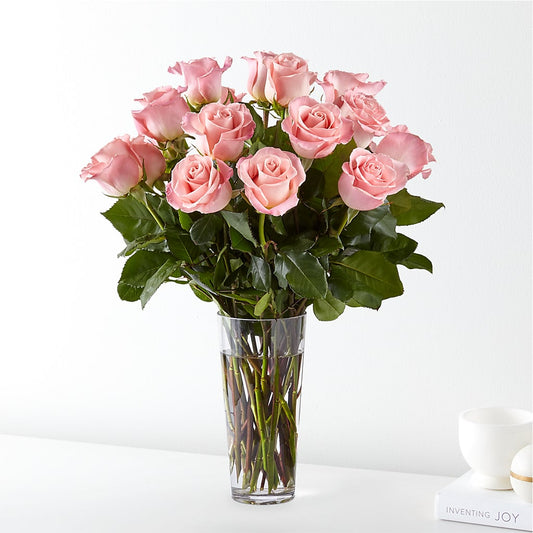 Long Stem Pink Rose Bouquet – YOLE'S FLOWERS, New Orleans LA