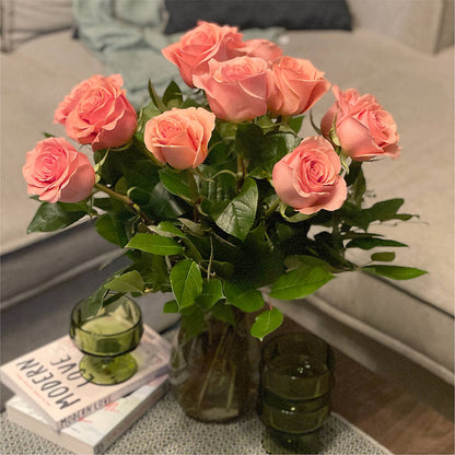 Long Stem Pink Rose Bouquet – YOLE'S FLOWERS, New Orleans LA