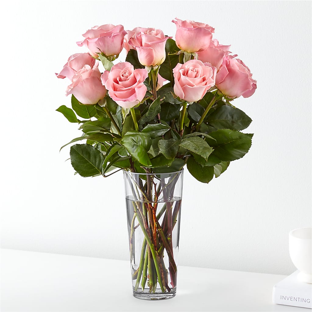 Long Stem Pink Rose Bouquet – YOLE'S FLOWERS, New Orleans LA