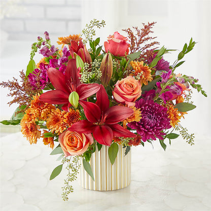 Burgundy Landscape Bouquet – YOLE'S FLOWERS, New Orleans LA