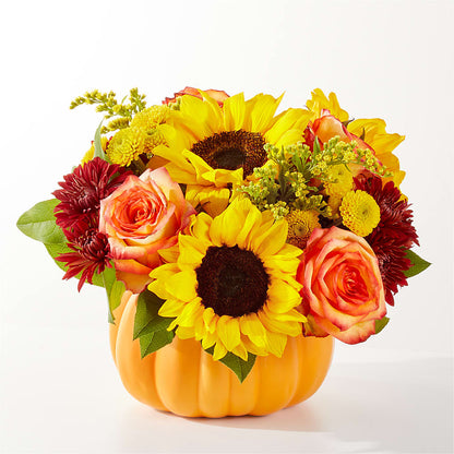 Golden Gourd Pumpkin Bouquet – YOLE'S FLOWERS, New Orleans LA