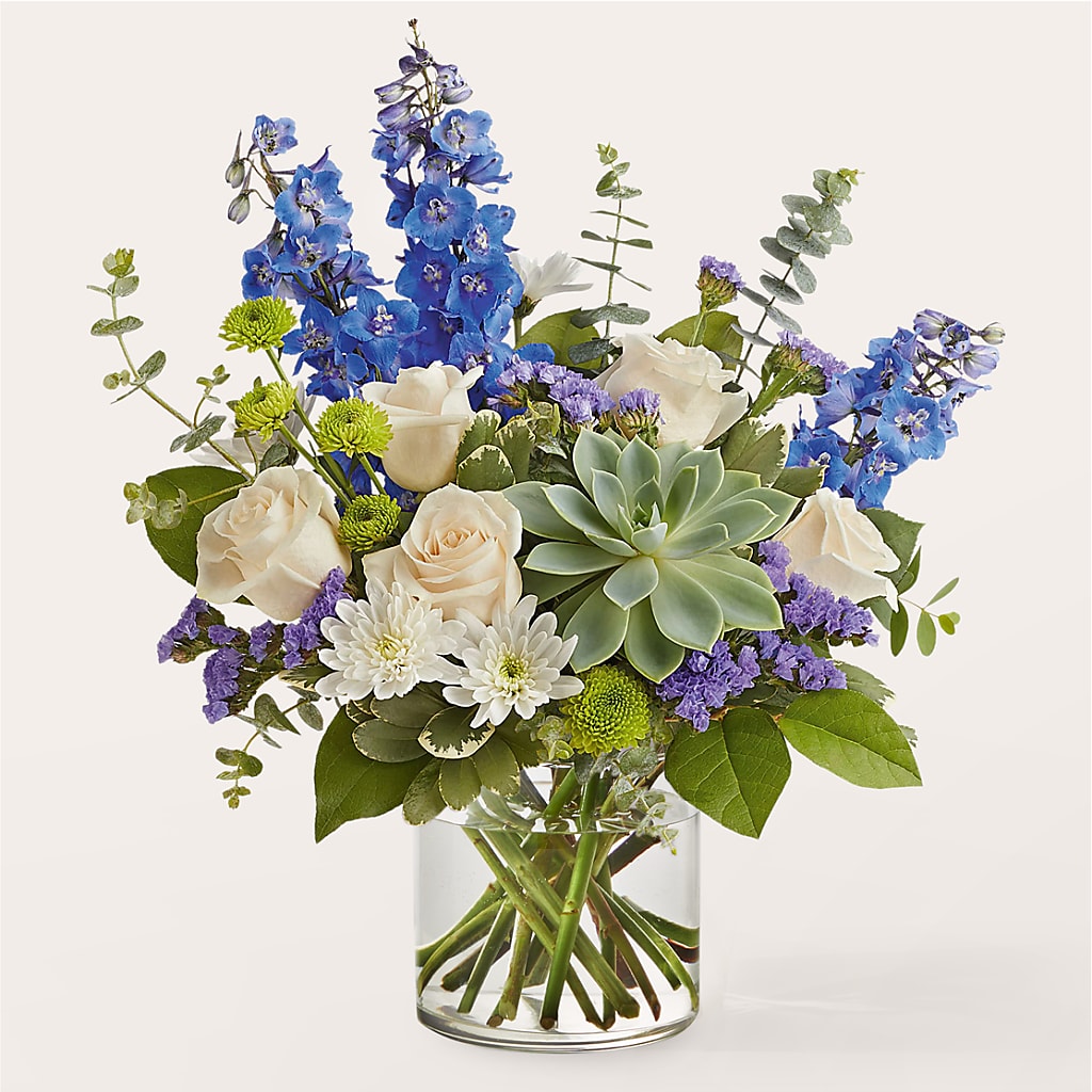 Cerulean Waves Bouquet – YOLE'S FLOWERS, New Orleans LA