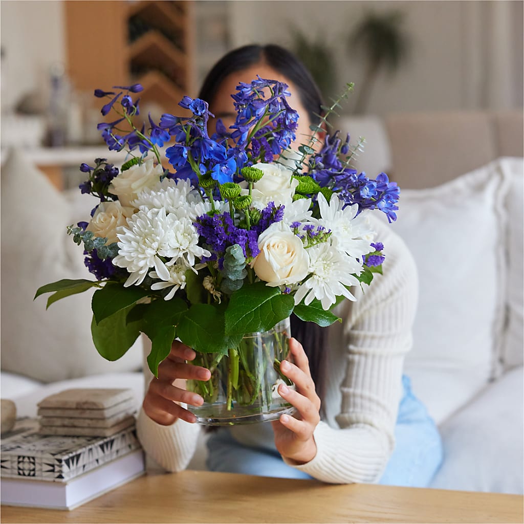 Cerulean Waves Bouquet – YOLE'S FLOWERS, New Orleans LA