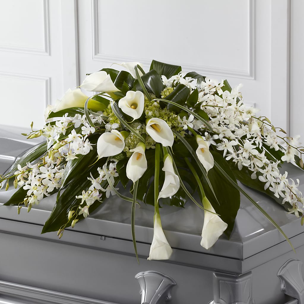 Angel Wings Casket Spray – YOLE'S FLOWERS, New Orleans LA