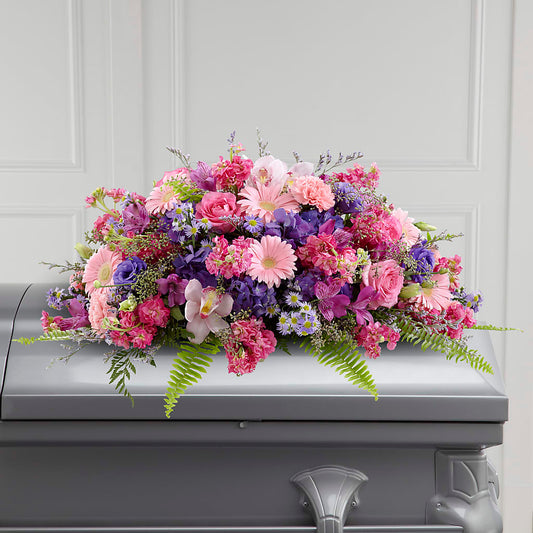 Glorious Garden Casket Spray – YOLE'S FLOWERS, New Orleans LA