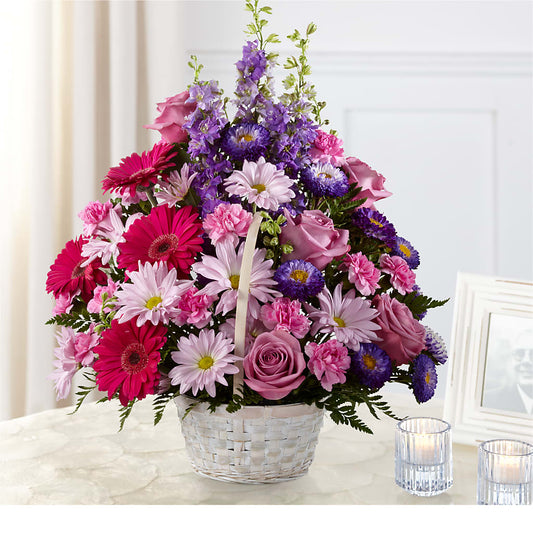 Pastel Peace Basket – YOLE'S FLOWERS, New Orleans LA