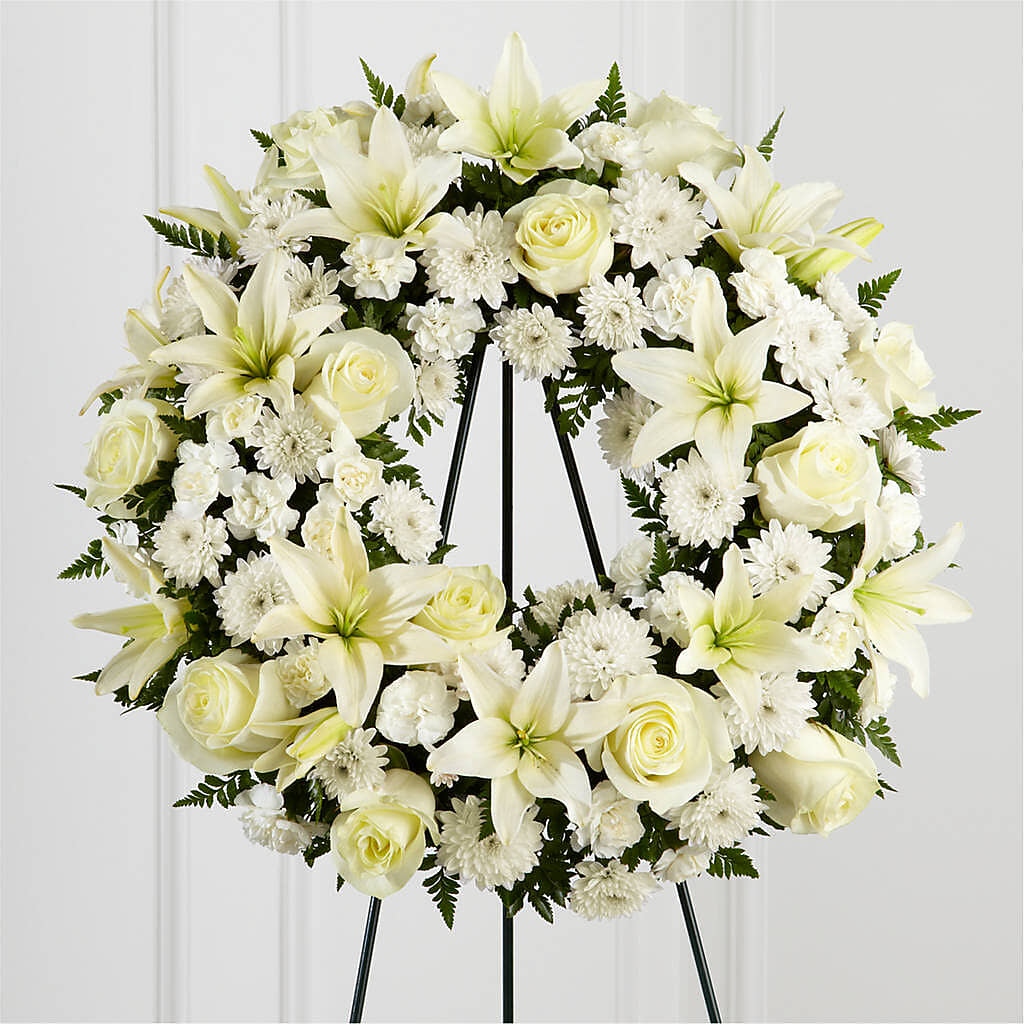 Treasured Tribute Wreath – YOLE'S FLOWERS, New Orleans LA