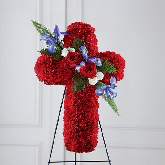 Faithful Hero Floral Cross – YOLE'S FLOWERS, New Orleans LA