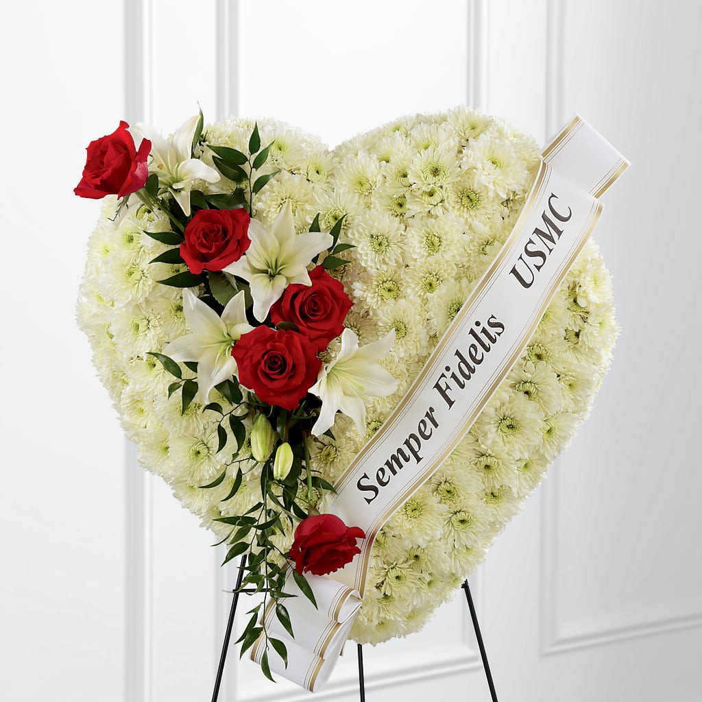 Heartfelt Hero Standing Heart – YOLE'S FLOWERS, New Orleans LA