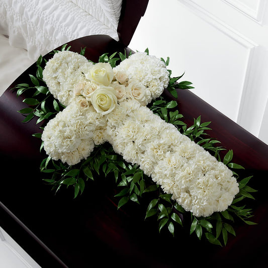Peaceful Memories Casket Spray (Standard) – YOLE'S FLOWERS, New Orleans LA