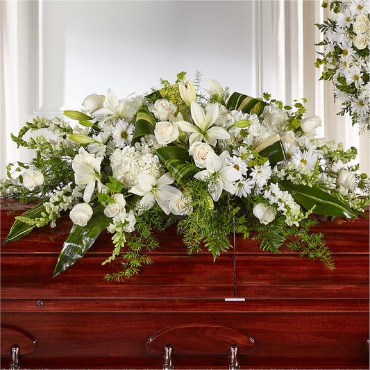 Abundance Casket Spray – YOLE'S FLOWERS, New Orleans LA