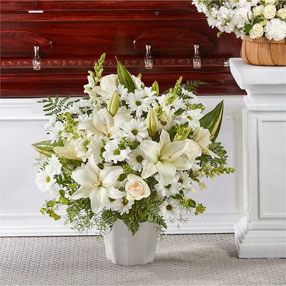 Thoughts of Tranquility Floor Basket – YOLE'S FLOWERS, New Orleans LA