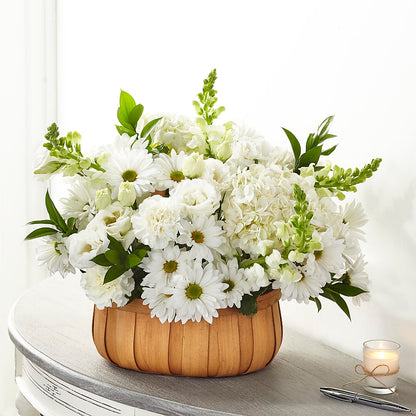 Pure Ivory Basket – YOLE'S FLOWERS, New Orleans LA