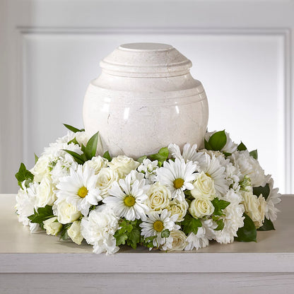 Ivory Gardens Cremation Adornment – YOLE'S FLOWERS, New Orleans LA