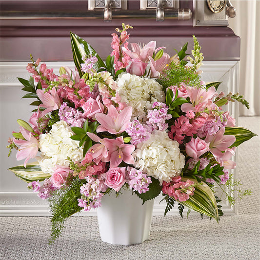 Simply Serene Floor Basket – YOLE'S FLOWERS, New Orleans LA