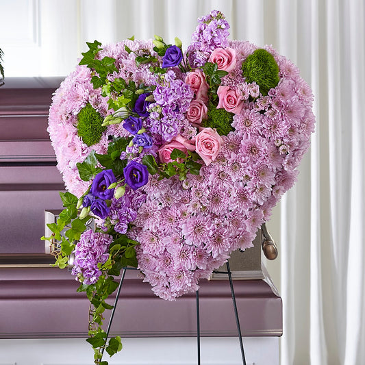 Treasured Love Standing Heart – YOLE'S FLOWERS, New Orleans LA