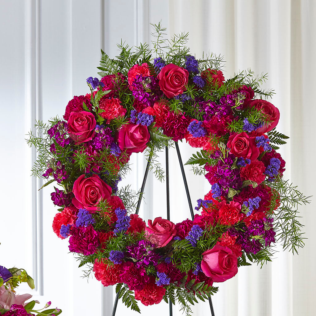 Calming Colors Wreath – YOLE'S FLOWERS, New Orleans LA