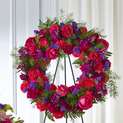 Calming Colors Wreath – YOLE'S FLOWERS, New Orleans LA