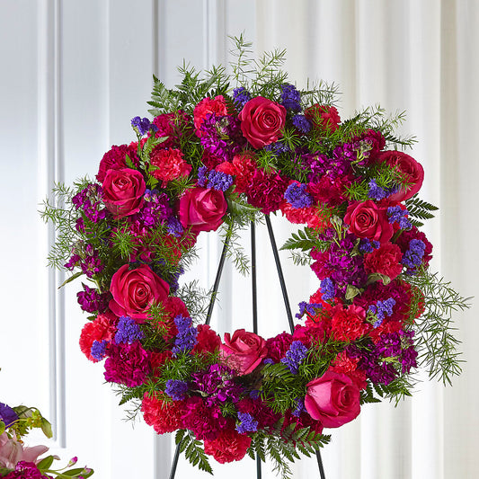 Calming Colors Wreath – YOLE'S FLOWERS, New Orleans LA