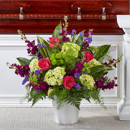 Beautiful Horizons Floor Basket – YOLE'S FLOWERS, New Orleans LA