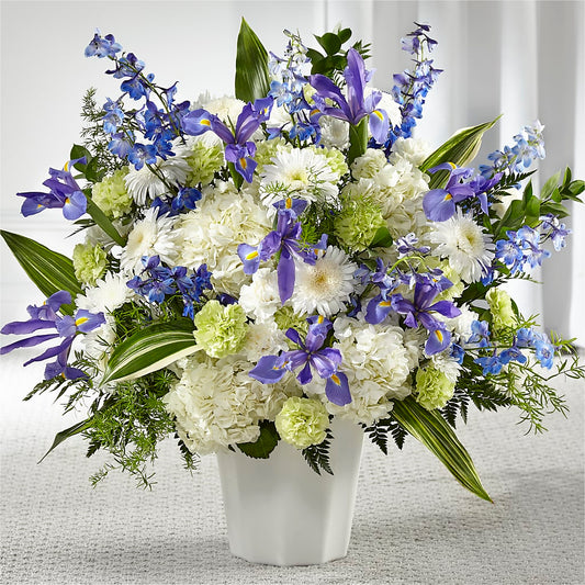 Soft Serenity Floor Basket – YOLE'S FLOWERS, New Orleans LA