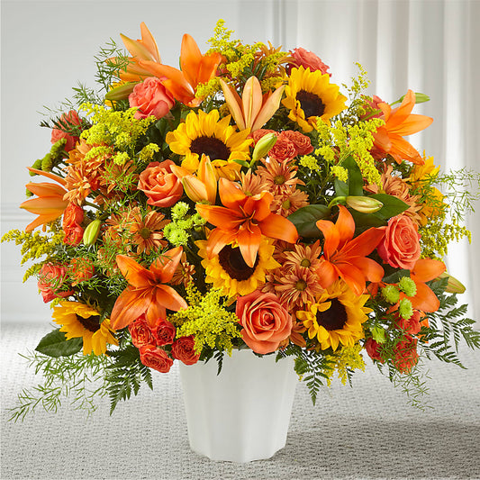 Harvest Thoughts Floor Basket – YOLE'S FLOWERS, New Orleans LA