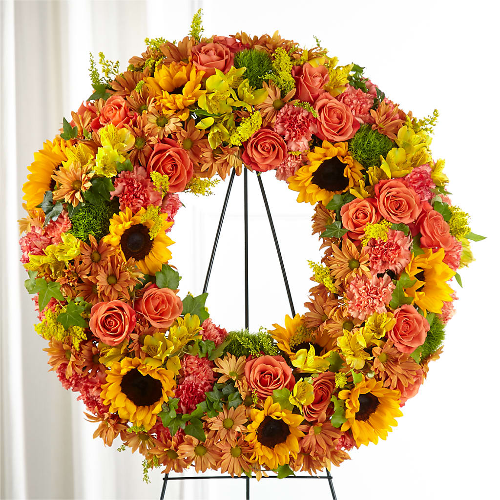 Autumnal Memories Wreath (Standard) – YOLE'S FLOWERS, New Orleans LA