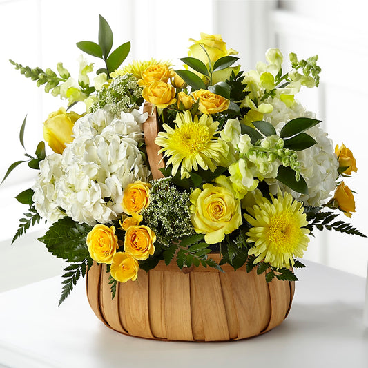 Rustic Remembrance Basket – YOLE'S FLOWERS, New Orleans LA