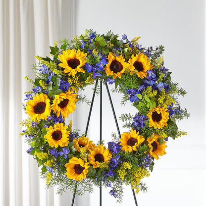 Bright Rays Wreath – YOLE'S FLOWERS, New Orleans LA