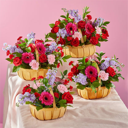 Pink Picnic Basket – YOLE'S FLOWERS, New Orleans LA