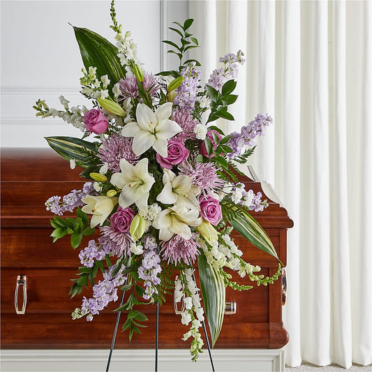 Grateful Hearts Standing Spray – YOLE'S FLOWERS, New Orleans LA