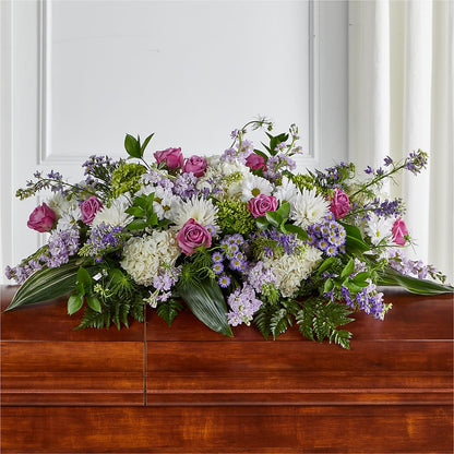 Meadows of Serenity Casket Spray – YOLE'S FLOWERS, New Orleans LA