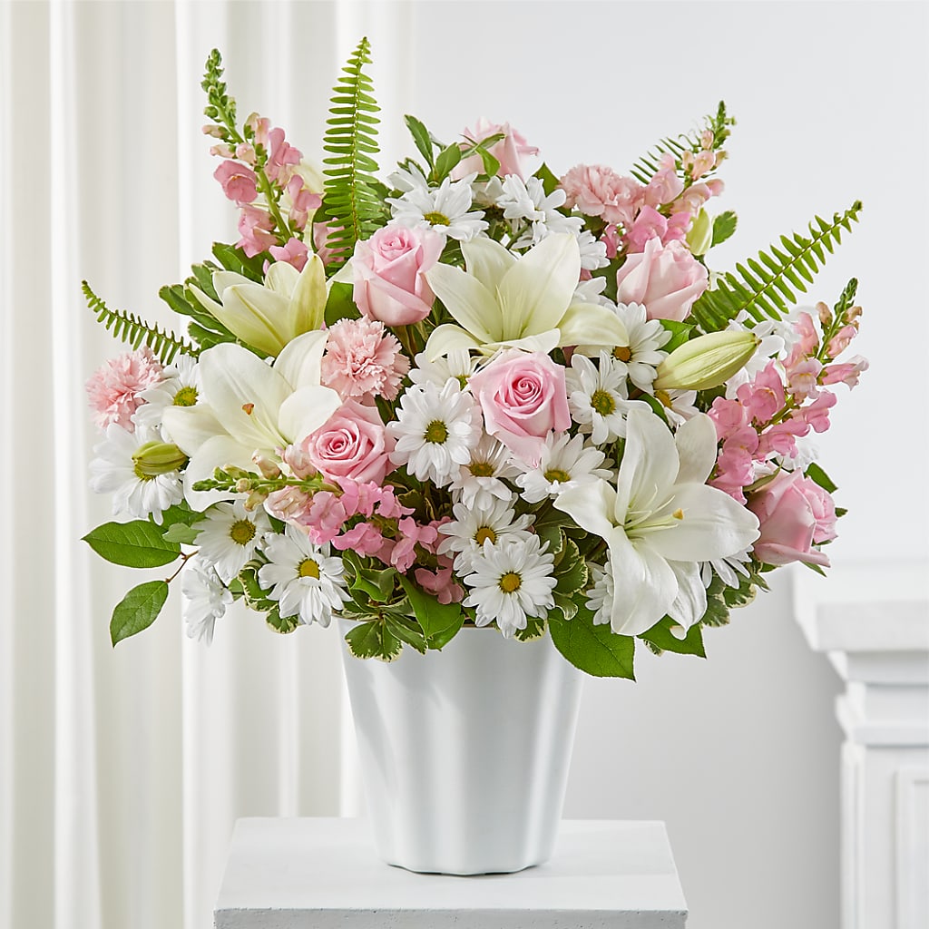 Soft Touch Tabletop Basket – YOLE'S FLOWERS, New Orleans LA