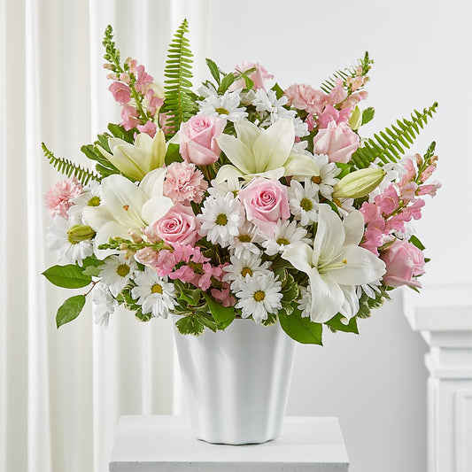 Soft Touch Tabletop Basket – YOLE'S FLOWERS, New Orleans LA