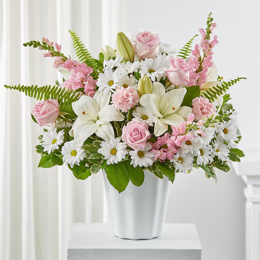 Soft Touch Tabletop Basket – YOLE'S FLOWERS, New Orleans LA